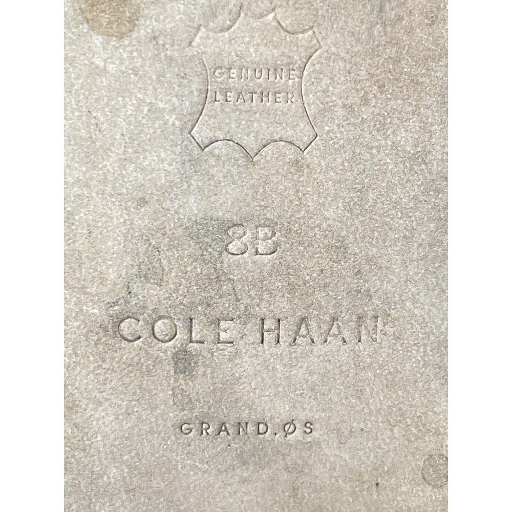 Cole Haan Grand OS Bootie Sz 8 Black Leather Hayes Block Heel Boot Ankle W05182 - Picture 15 of 16